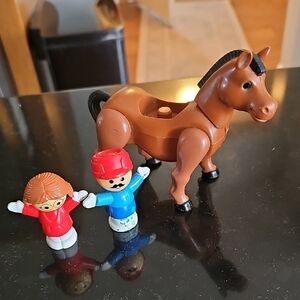 Vintage Playskool Horse And People